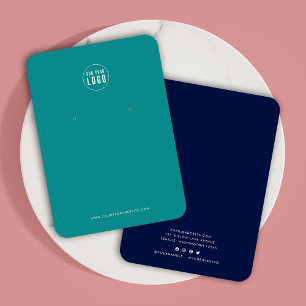 Add Logo Modern Custom Colour Earring Display Card