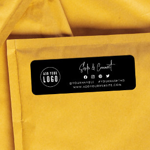 Add Logo Modern Script Shop Connect Custom Colour