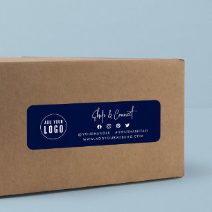 Add Logo Modern Script Shop Connect Custom Colour