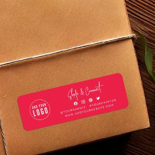 Add Logo Modern Script Shop Connect Custom Colour
