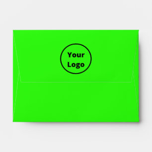 Add logo neon green envelope