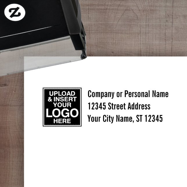 Add Logo - Office or Business Address Label Self-inking Stamp (Creator Uploaded)