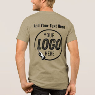 Add Logo Photo Image Picture Personalised Gifts Tri-Blend Shirt