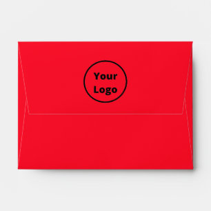 Add logo plain red envelope