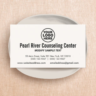 Add Logo Professional Business Card