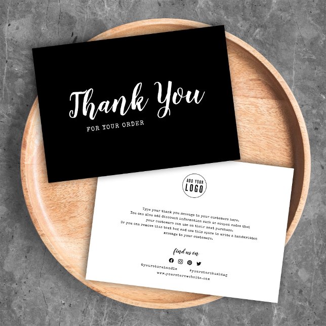 Add Logo Script and Typewriter Thank You Card (Creator Uploaded)