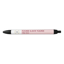 Add Logo Simple Blush Pink Name Title