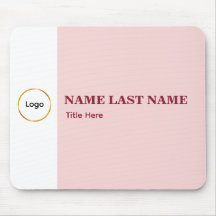 Add Logo Simple Blush Pink Name Title