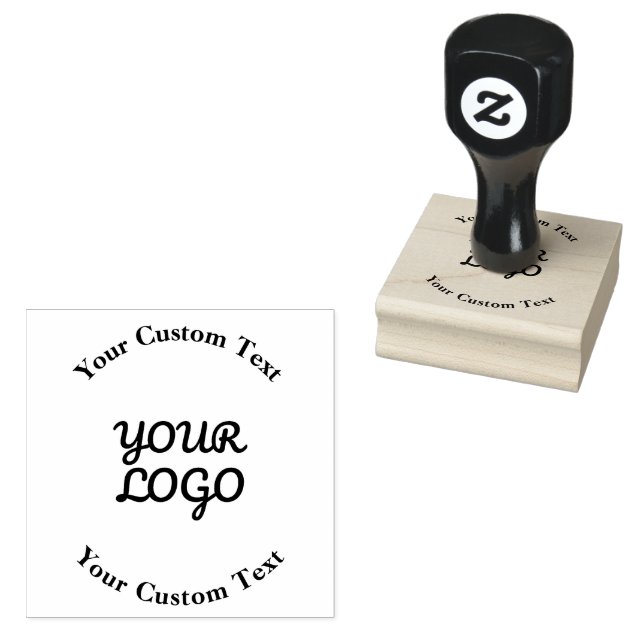 Add Logo Simple Editable Design Rubber Stamp (Stamped)