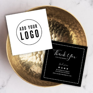 Add Logo Social Custom Colour Thank You Insert