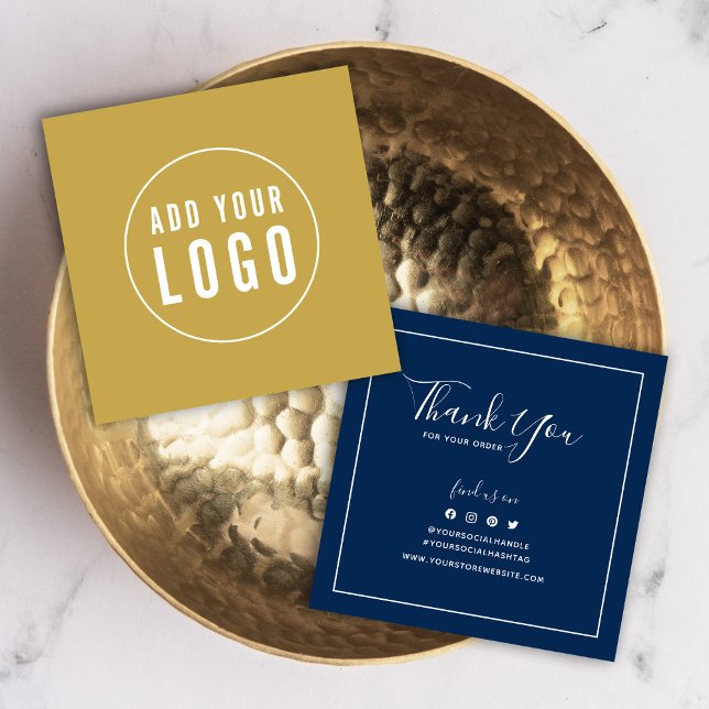 Add Logo Social Custom Colour Thank You Insert (Creator Uploaded)