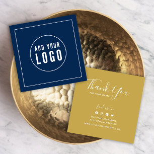 Add Logo Social Custom Colour Thank You Insert