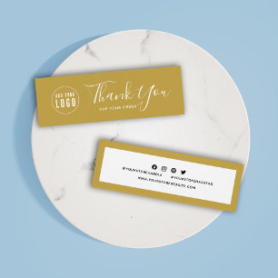 Add Logo Social Media Thank You Editable Colour