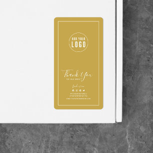 Add Logo Thank You Custom Colour Packaging Sticker
