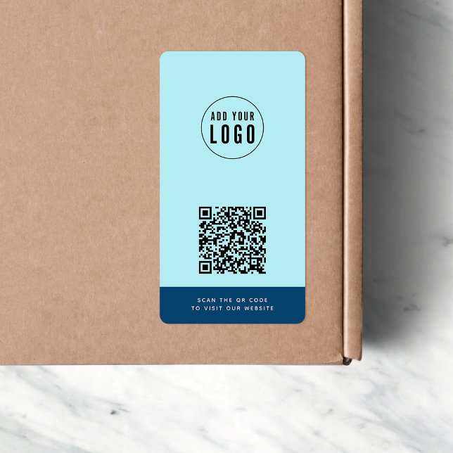 Add Logo & Website QR Code Custom Contrast Colours (Creator Uploaded)