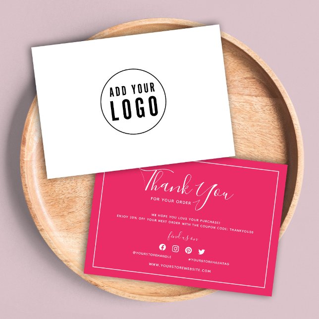 Add Logo White Border Editable Colour Thank You (Creator Uploaded)