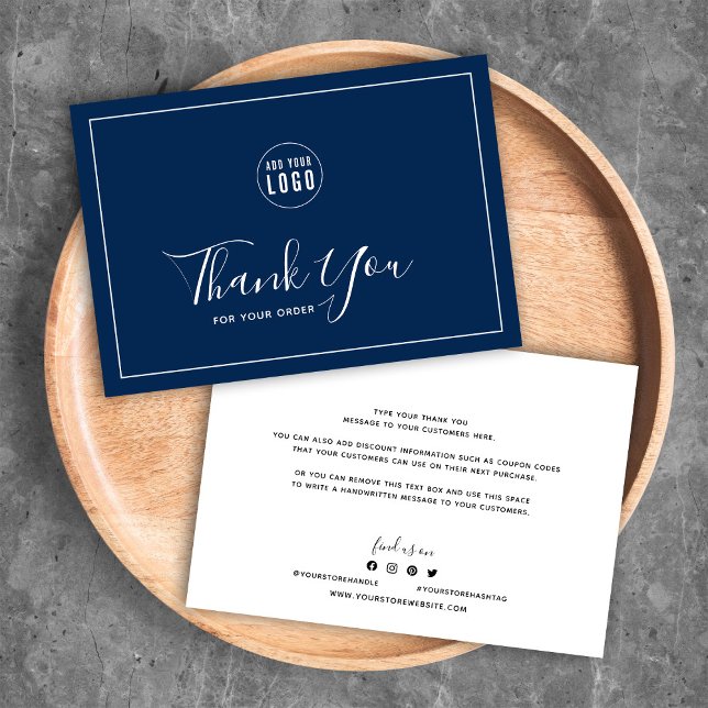 Add Logo White Border Editable Colour Thank You (Creator Uploaded)