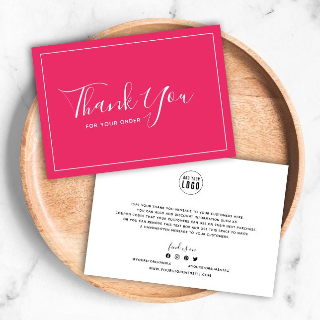 Add Logo White Border Editable Colour Thank You (Creator Uploaded)