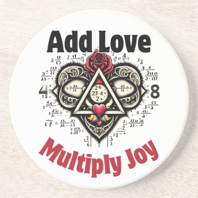 Add Love, Multiply Joy 2 Coaster (Front)