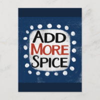Add More Spice Postcard