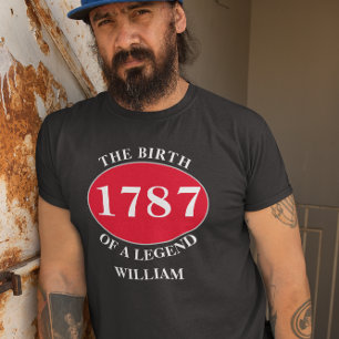 Add Name And Year Birthday T-Shirt