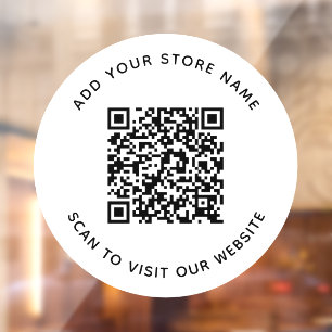 Add Name and Your Business Website QR Code