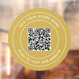 Add Name and Your Website QR Code Custom Colour
