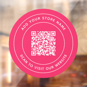 Add Name and Your Website QR Code Custom Colour
