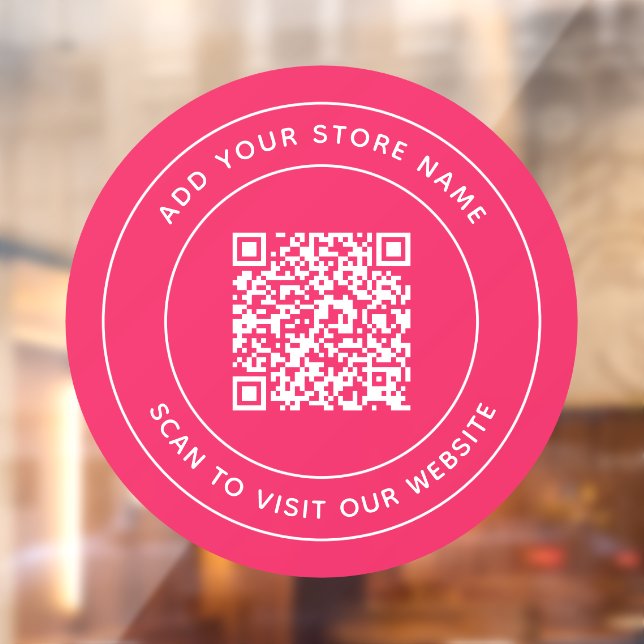 Add Name and Your Website QR Code Custom Colour (Sheet 2)