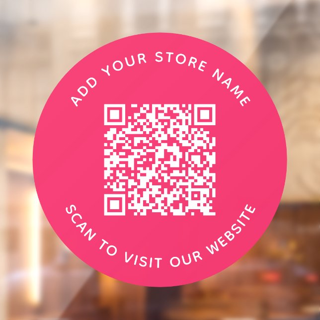 Add Name and Your Website QR Code Custom Colour (Sheet 2)