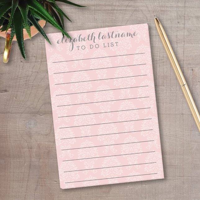 Add Name - Beautiful To Do List with lines Post-it Notes (Personalized Post-It Notes - Add your name and contact information)