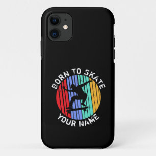 Add Name Change All Text Born To Skate Skateboard  Case-Mate iPhone Case