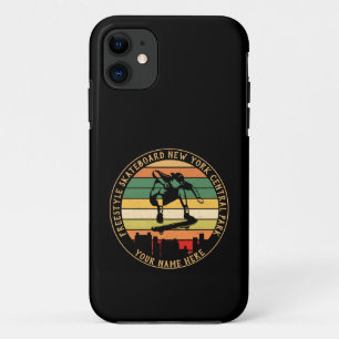 Add Name Change ALL Text Freestyle Skateboard      Case-Mate iPhone Case