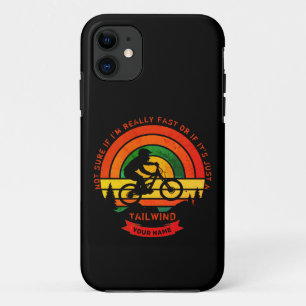 Add Name Change All Text Mountain Bike Tailwind Case-Mate iPhone Case