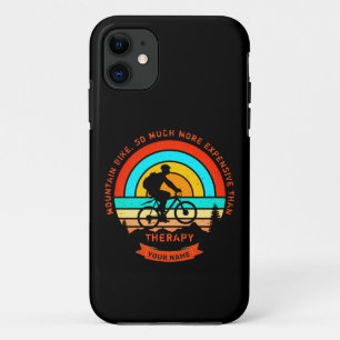 Add Name Change All Text Mountain Bike Therapy     Case-Mate iPhone Case