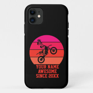Add Name Change Text Awesome Since 20xx Dirt Bike Case-Mate iPhone Case