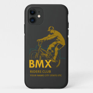 Add Name Change Text BMX Riders Club Urban City Case-Mate iPhone Case