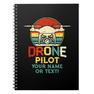 Add  Name, Change Text, Drone Pilot  Notebook