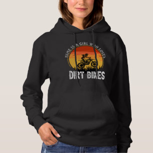 Add Name Change Text Is A Girl Who Loves Dirt Bike Hoodie
