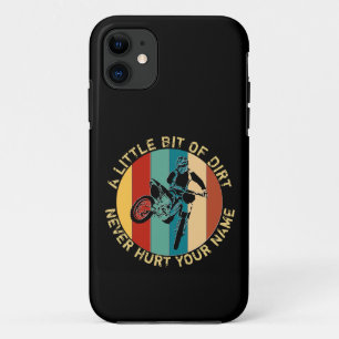 Add Name Change Text Little Bit of Dirt Never Hurt Case-Mate iPhone Case