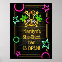 Add Name Change Text She-Shed Bar Cocktails