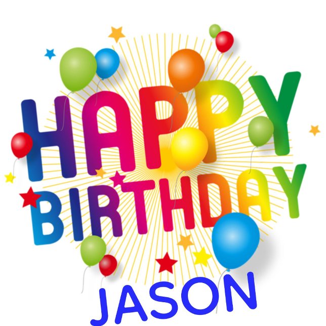 Add NAME Colourful Balloons Boy Happy Birthday Gif Wrapping Paper (Creator Uploaded)