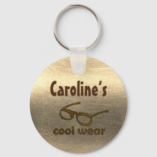 Add Name Cool Wear Glossy Look Key Ring