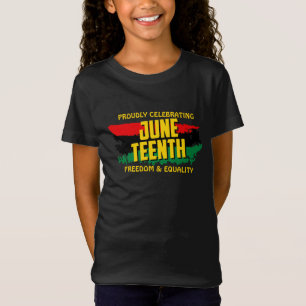 Add Name Edit Text Celebrating Juneteenth Freedom T-Shirt