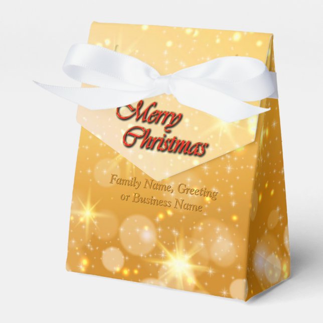 Add Name Edit Text Matching Christmas Favour Box (Front Side)