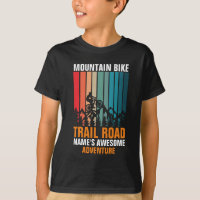 Add Name Edit Text Mountain Bike Trail Adventure T