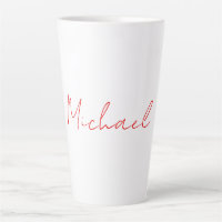 Add Name Elegant Creative Callgraphy Red White