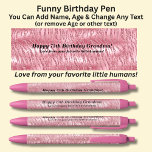 Add Name, Happy Birthday Love from your favourites Black Ink Pen<br><div class="desc">Add the Name,   Age,  or other message you want on this pink pen - Change to your own details. See my store for lots more great Pens</div>