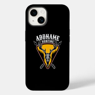 ADD NAME Hunter Elk Skull Big Antlers Deer Hunting iPhone 14 Case