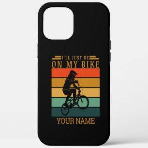 ADD NAME I'LL JUST BE ON MY BMX BIKE SUNSET Case-M iPhone 12 Pro Max Case